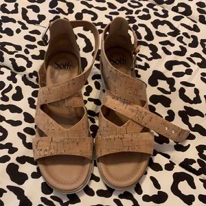 Cork strappy Sandals by Sofft - size 7.5 m